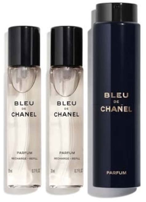 bleu de chanel parfum twist and spray 3x20ml